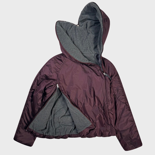 2000’s vintage technical full zip hooded puffer jacket