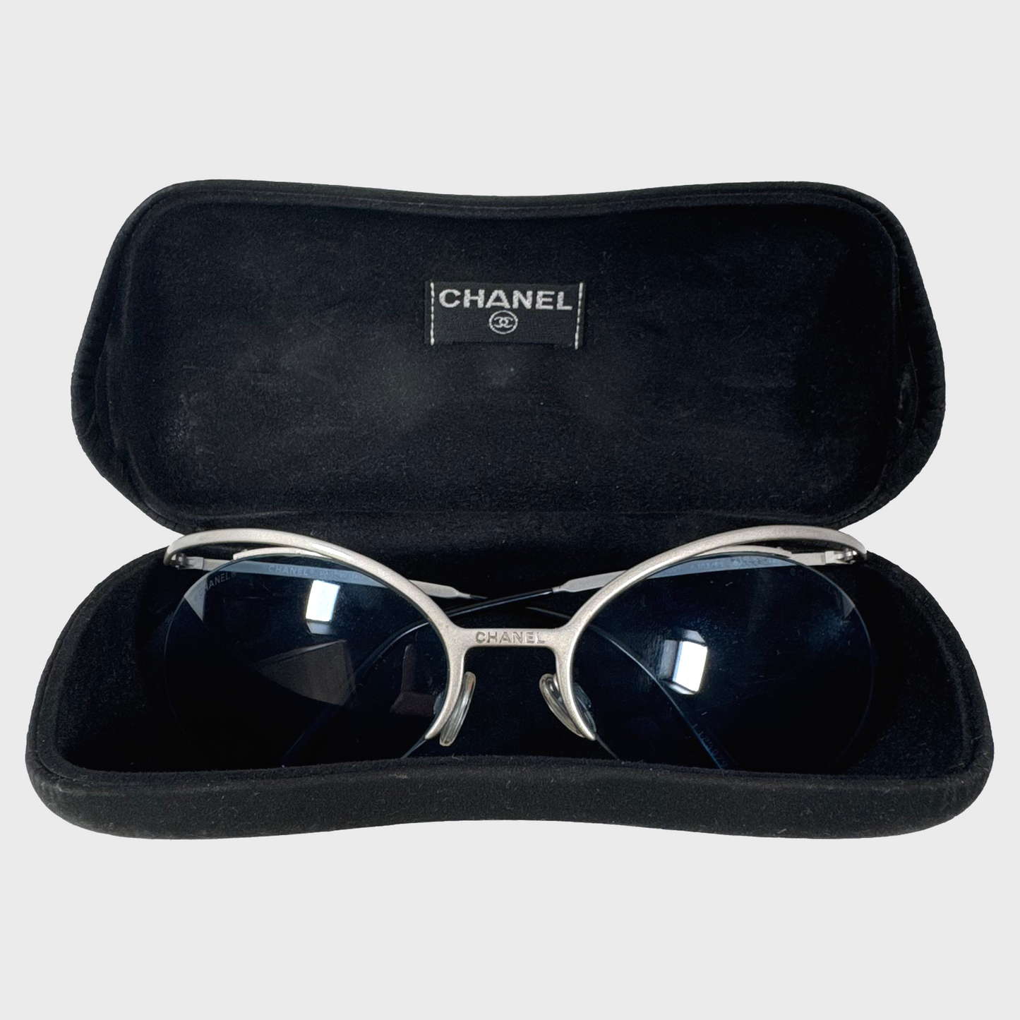 Chanel Karl Lagerfeld Vintage Space Age Design Sunglasses