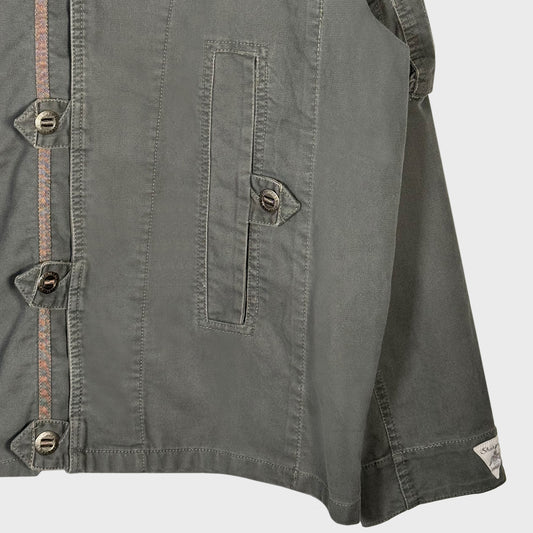 Sharpeye Asymetrical Pockets & Stitching Buttoned Jacket