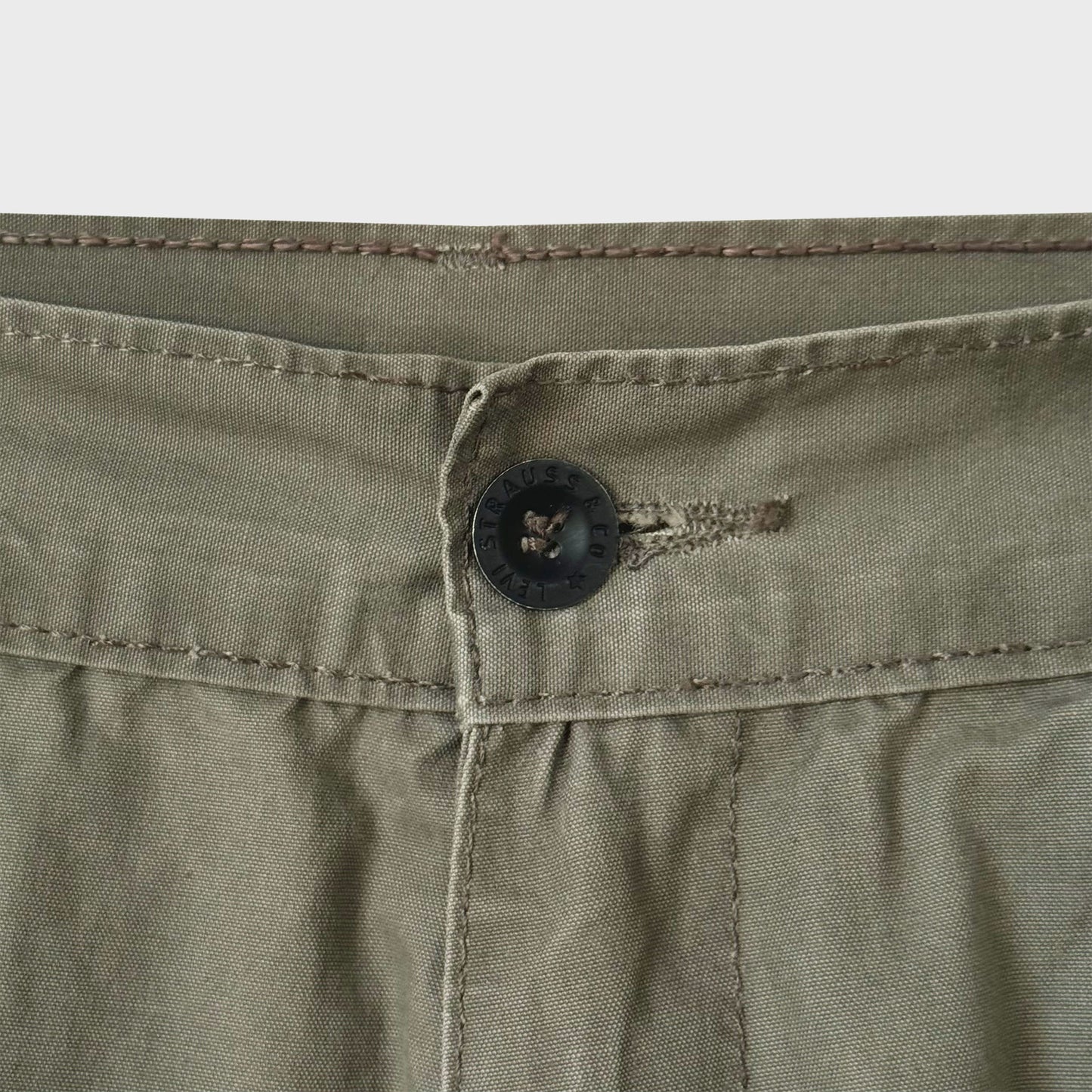 Levi's All-Duty Vintage Waxed Khaki Wide Straight Trousers