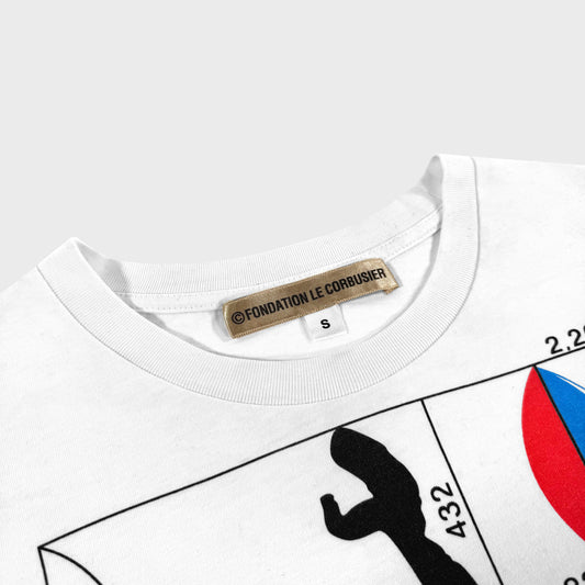 Le Corbusier Fondation Modulor Vintage T-shirt Etsy Ebay Vinted Vintage Y2K Design Bauhaus Space Age 70's 80's 2