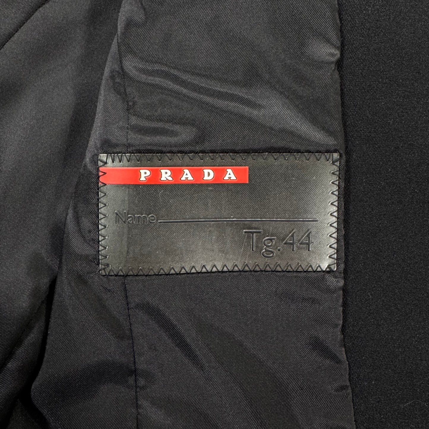 Prada Beaver Fur Collar Jacket Vintage Inside Tag