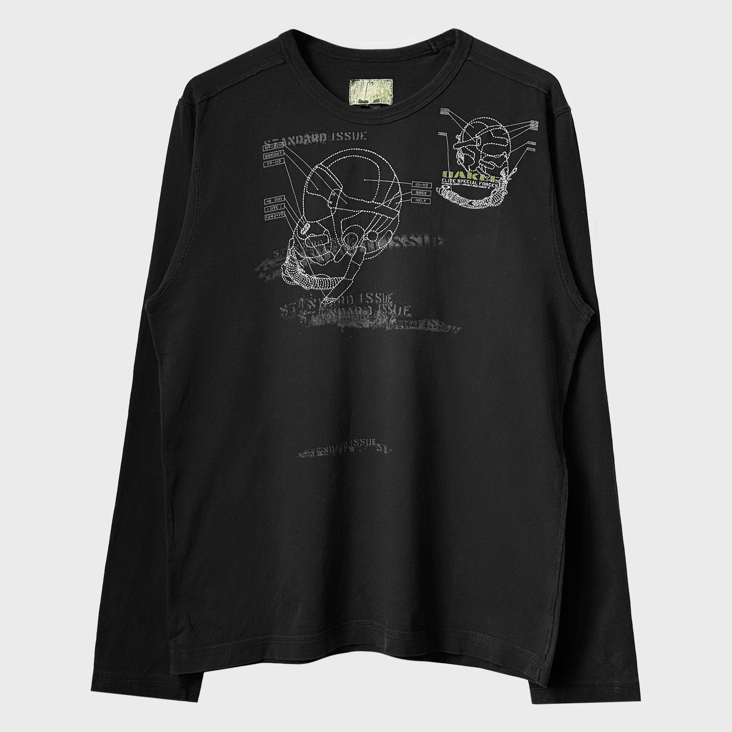 Oakley Eilte Special Forces Printed & Embroidered Black Longsleeve