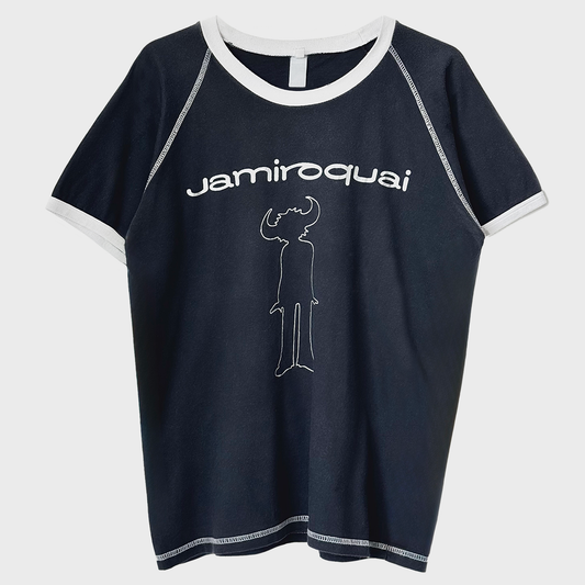 Jamiroquai Dynamite Europe Tour Official Merch Two-Tone T-Shirt