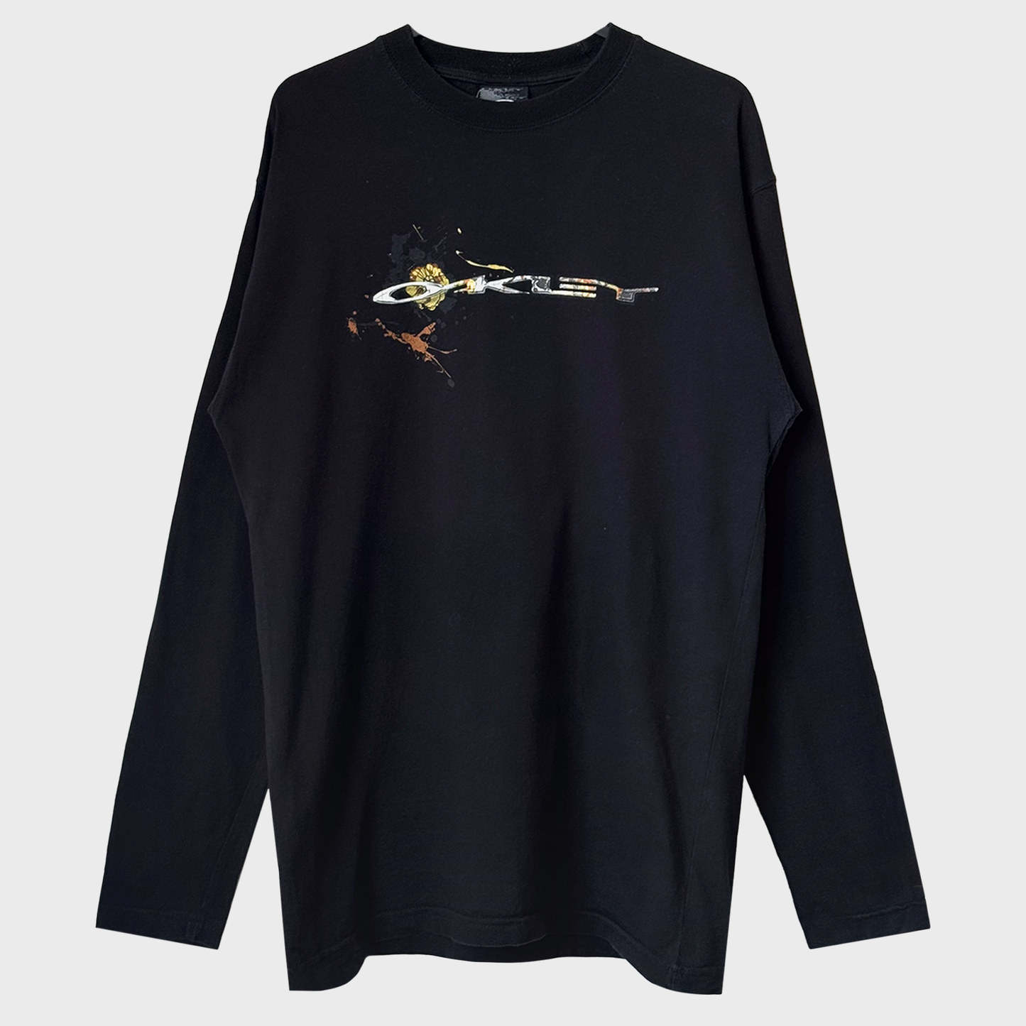 Oakley Metal Flower Logo Back Print Longsleeve