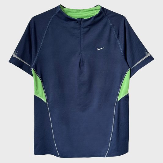 2005 Nike Sphere React by Tony Spackman Technical Zipped Jersey T-Shirt