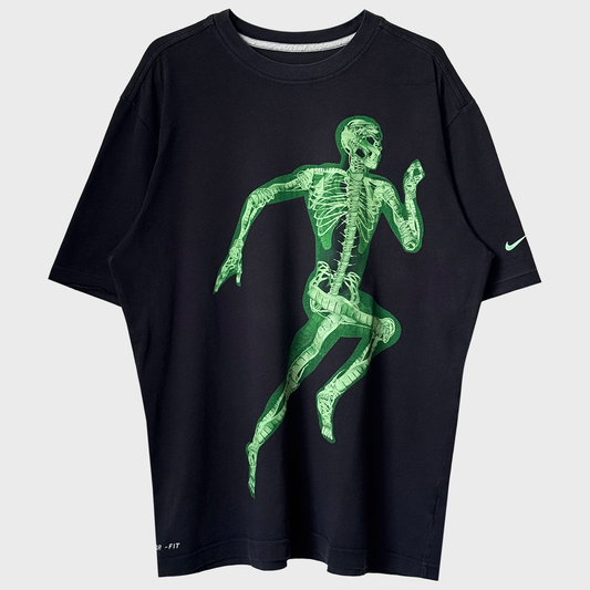 Nike Phosphorescent Running Skeleton Printed T-Shirt