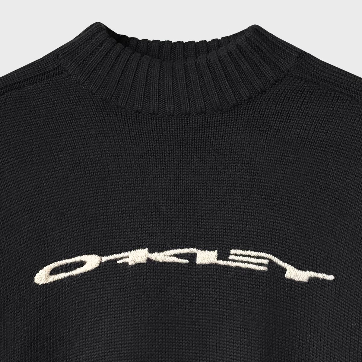Oakley Vintage High Collar Black Knit