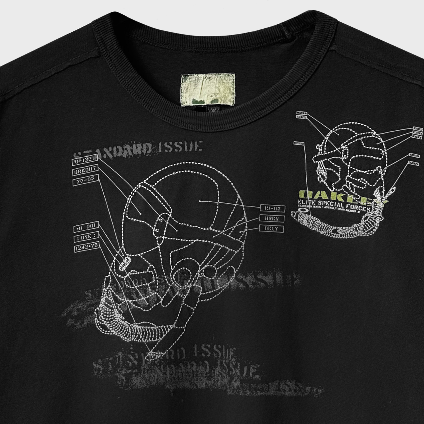 Oakley Eilte Special Forces Printed & Embroidered Black Longsleeve