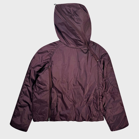2000’s vintage technical full zip hooded puffer jacket