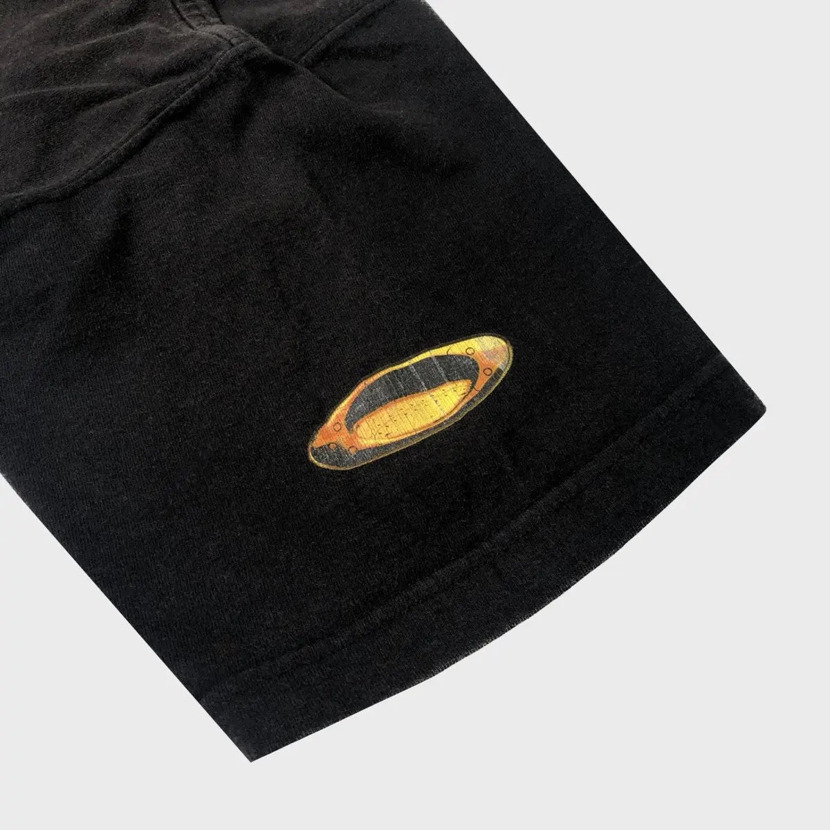 2000's vintage Oakley Software Medusa 3D metalic fire logo T-Shirt