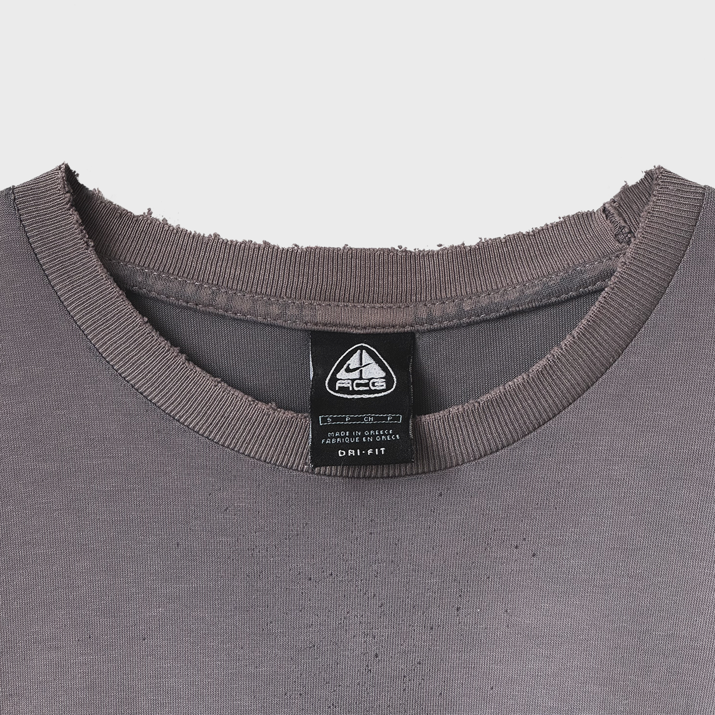 Nike ACG Vintage Aged/Damaged Faded Grey Tee