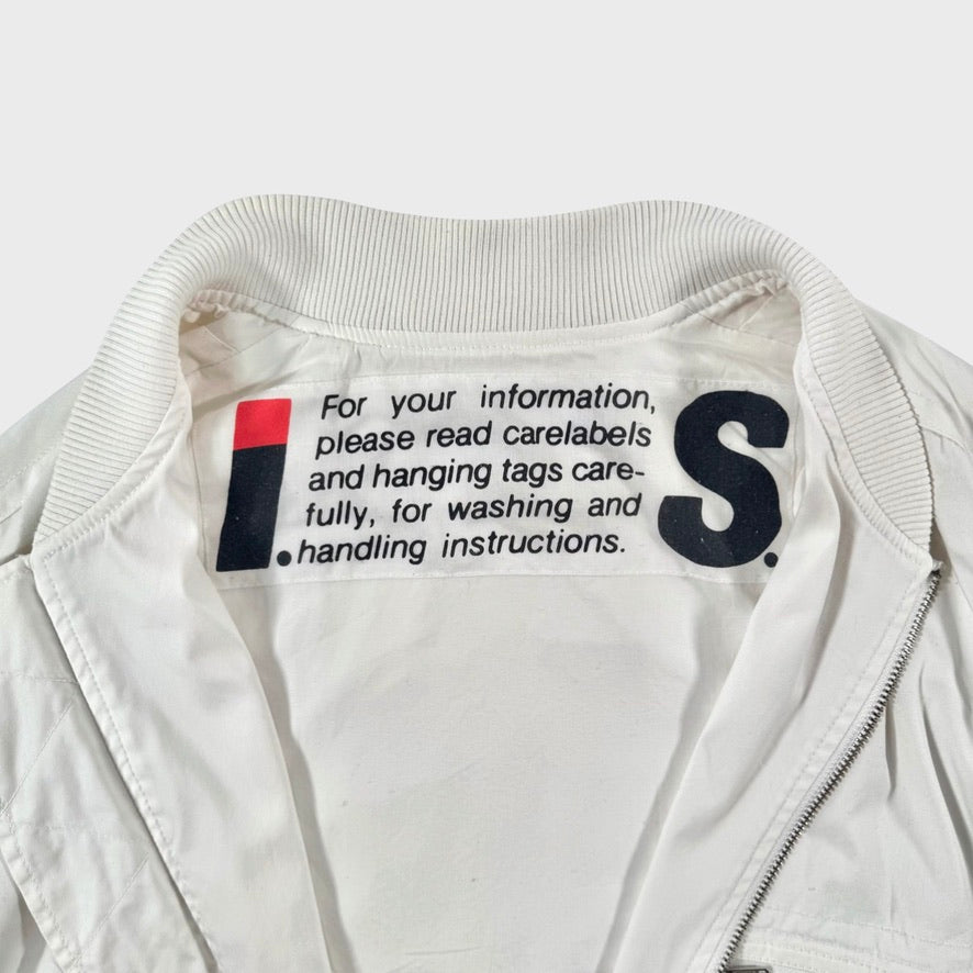 Issey Miyake Tsumori Chisato Design vintage Carelabels White Bomber
