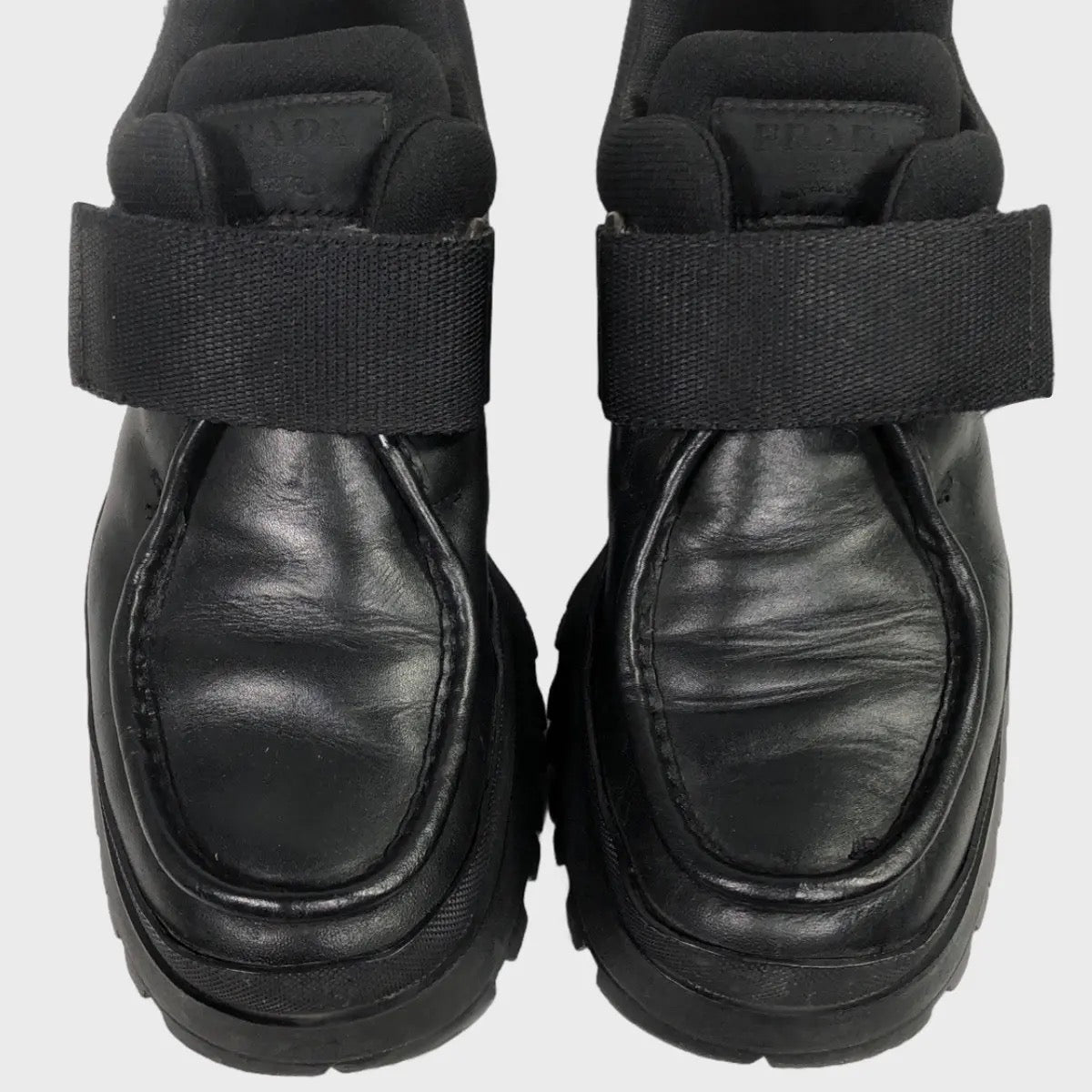 Prada vintage Vibram velcro shoes
