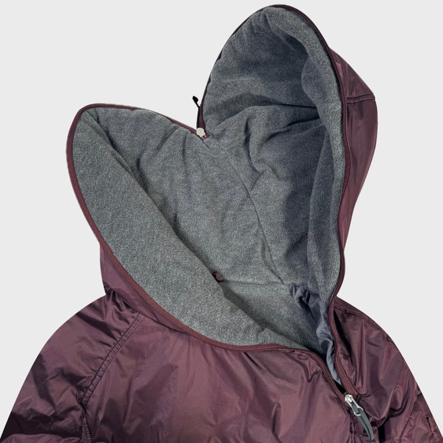 2000’s vintage technical full zip hooded puffer jacket