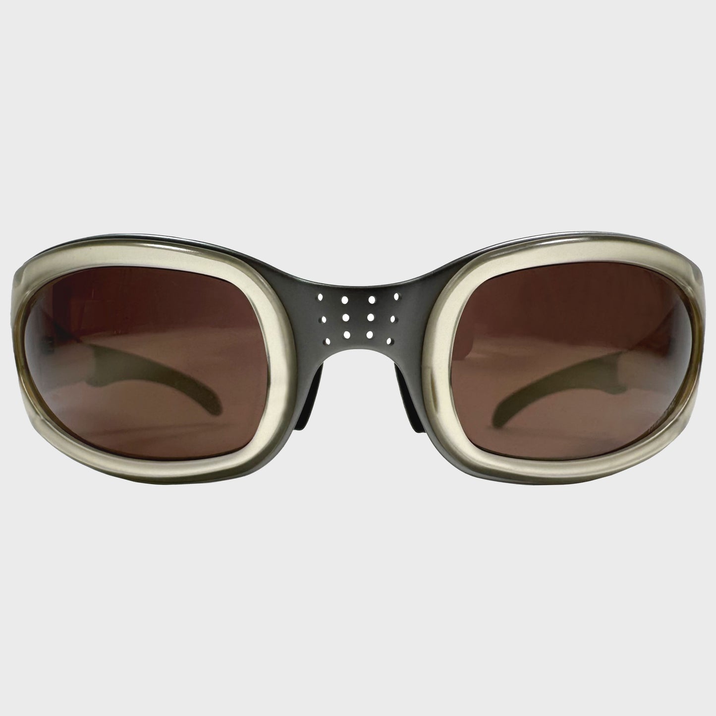 Birko Translucent & Perforated Metal Nose Sunglasses Gorpcore Sportwear Streewear Hol Sales