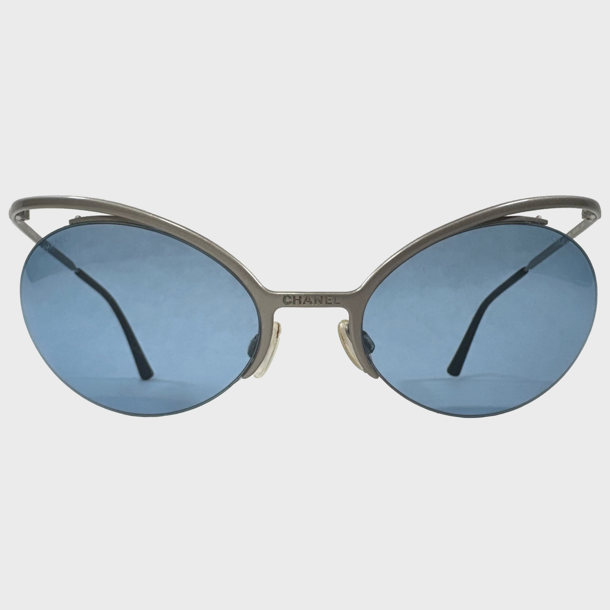 Chanel Karl Lagerfeld Vintage Space Age Design Sunglasses 1stDibs