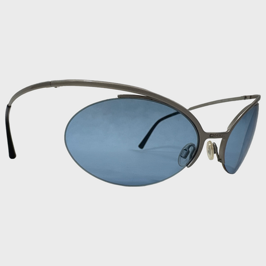 Chanel Karl Lagerfeld Vintage Space Age Design Sunglasses Vestiaire collective