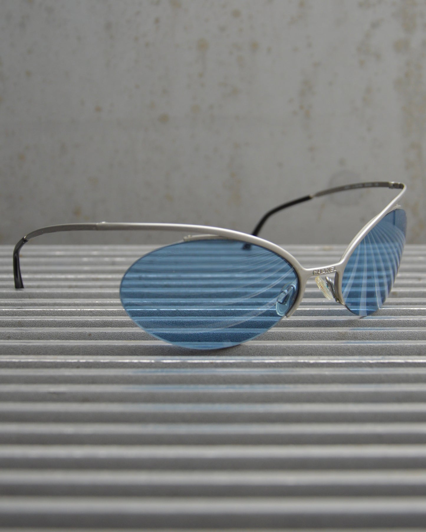 Chanel Karl Lagerfeld Vintage Space Age Design Sunglasses