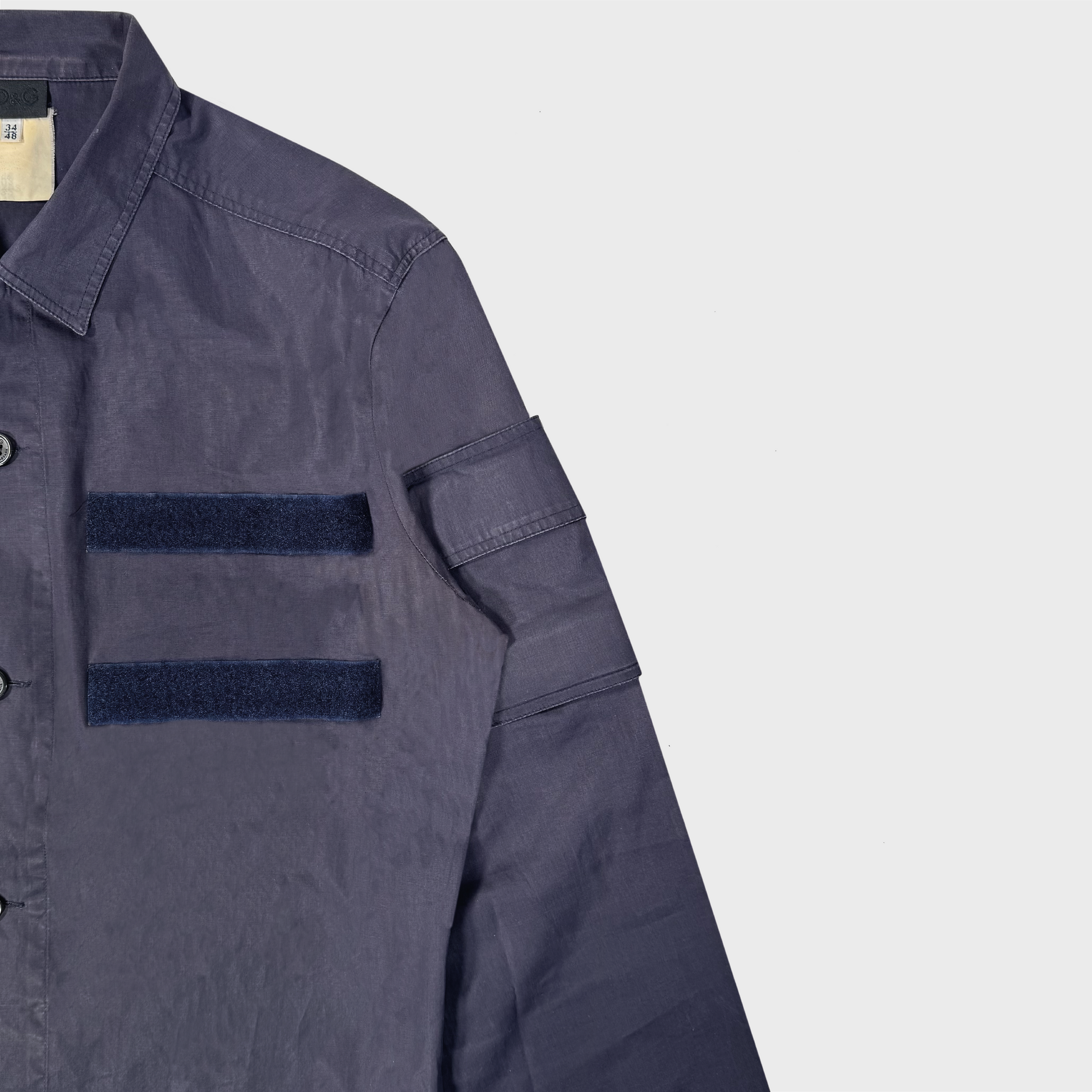 Dolce & Gabbana vintage waxed velcro pocket shirt Ebay