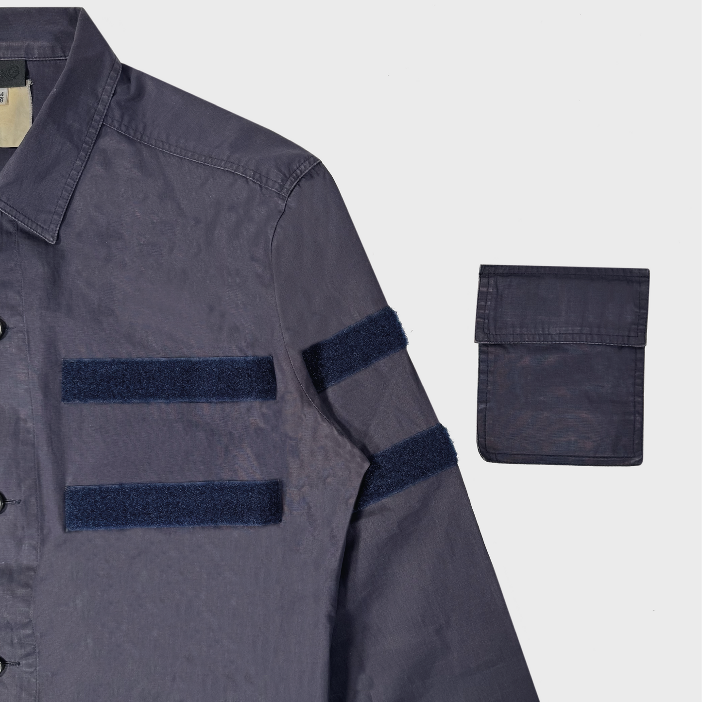 Dolce & Gabbana vintage waxed velcro pocket shirt Grailed