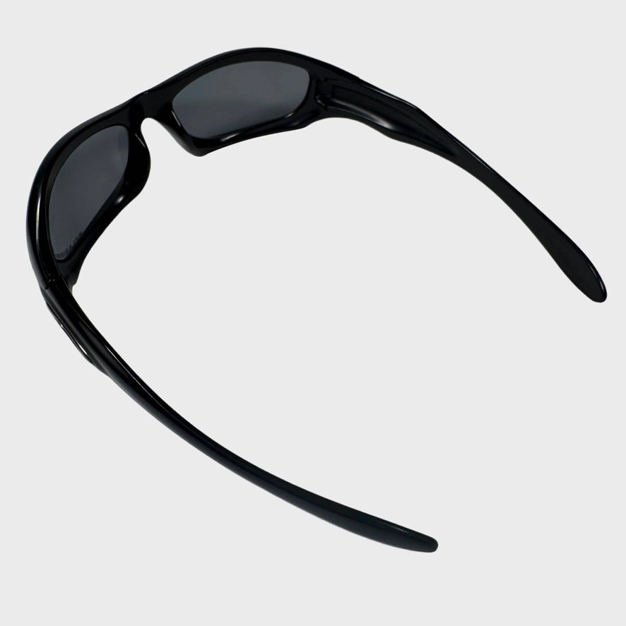 2007 vintage Oakley Monster Dog Polished Black / Deep Blue Polarized