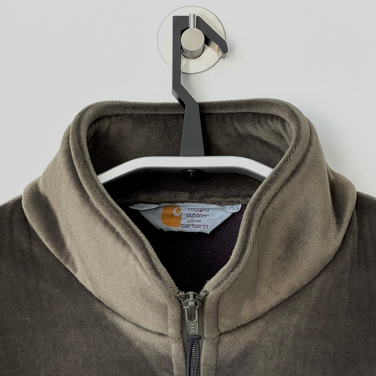 Carhartt Velvet Neoprene Khaki Fleece Jacket