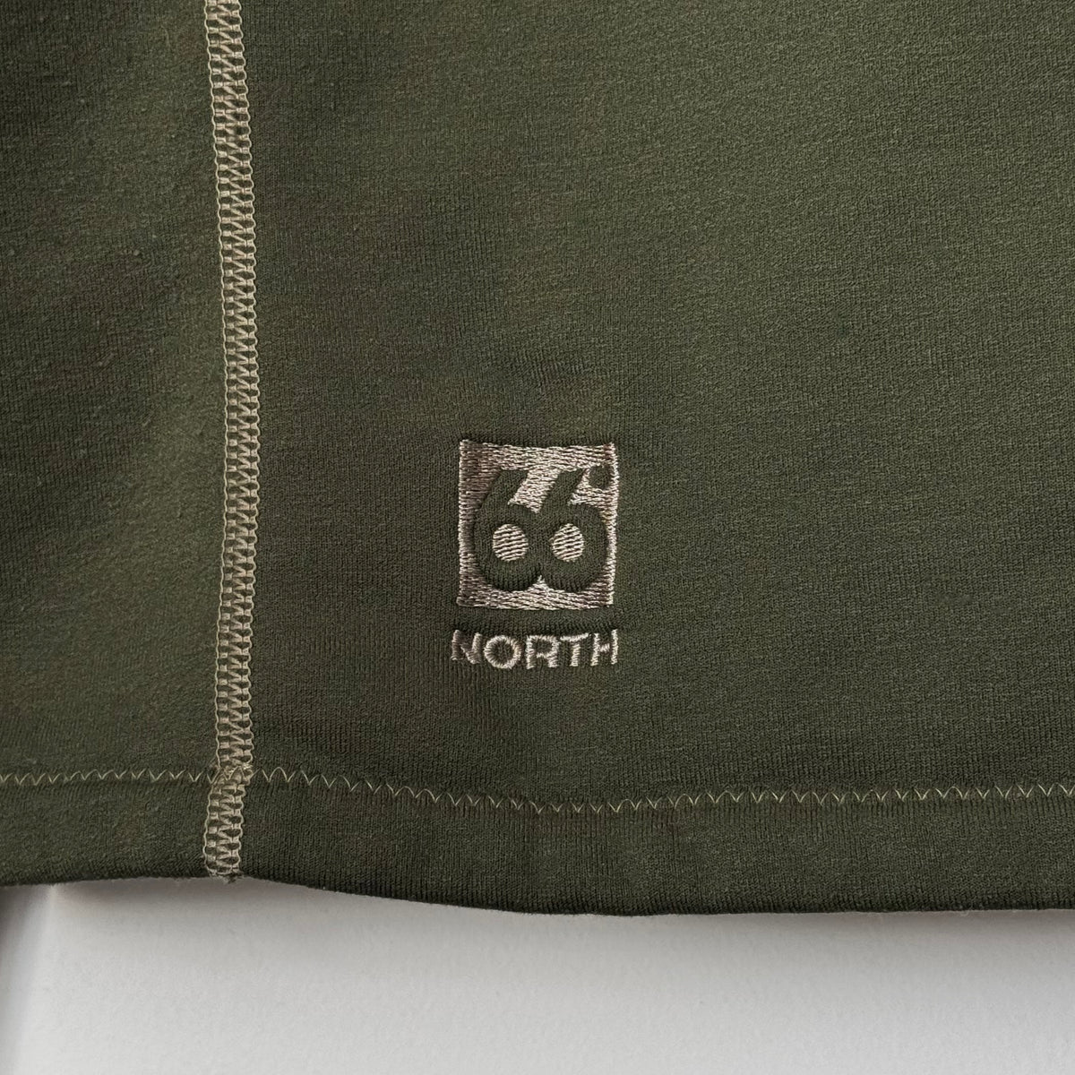 66° North Balaclava Zip Khaki Fleece