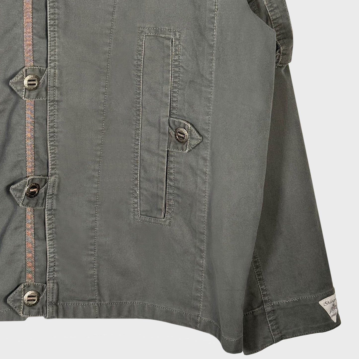 Sharpeye Asymetrical Pockets & Stitching Buttoned Jacket