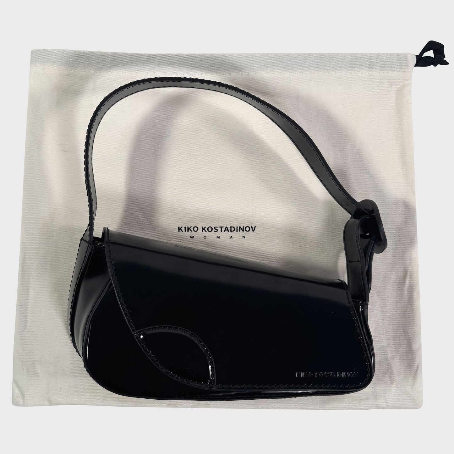 Kiko Kostadinov Black Trivia Bag (FW24) vintage Y2K Vestiaire Collective Etsy Ebay Ssense Grailed Vinted 4