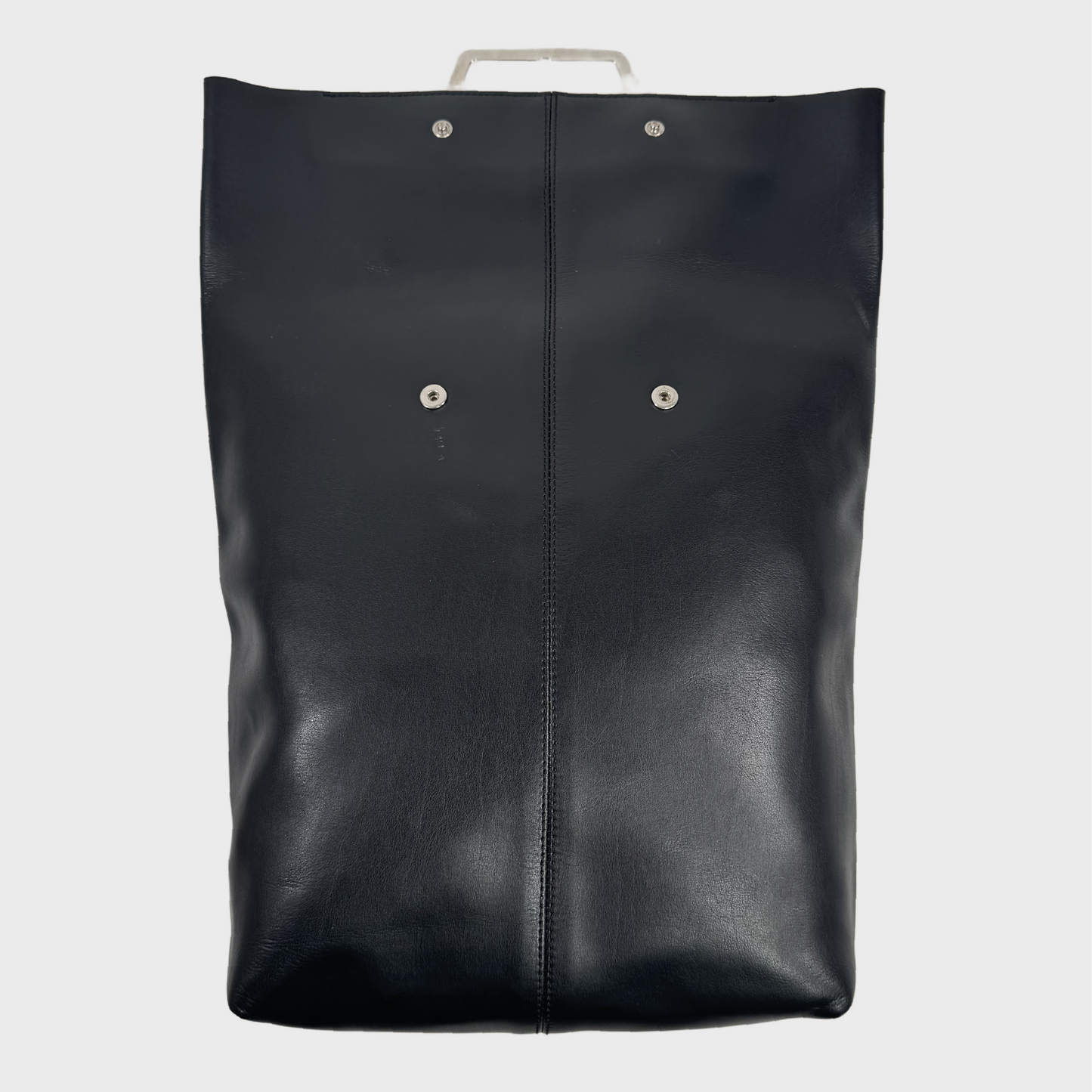 MM6 Maison Margiela black & metal handle backpack 1stDibs