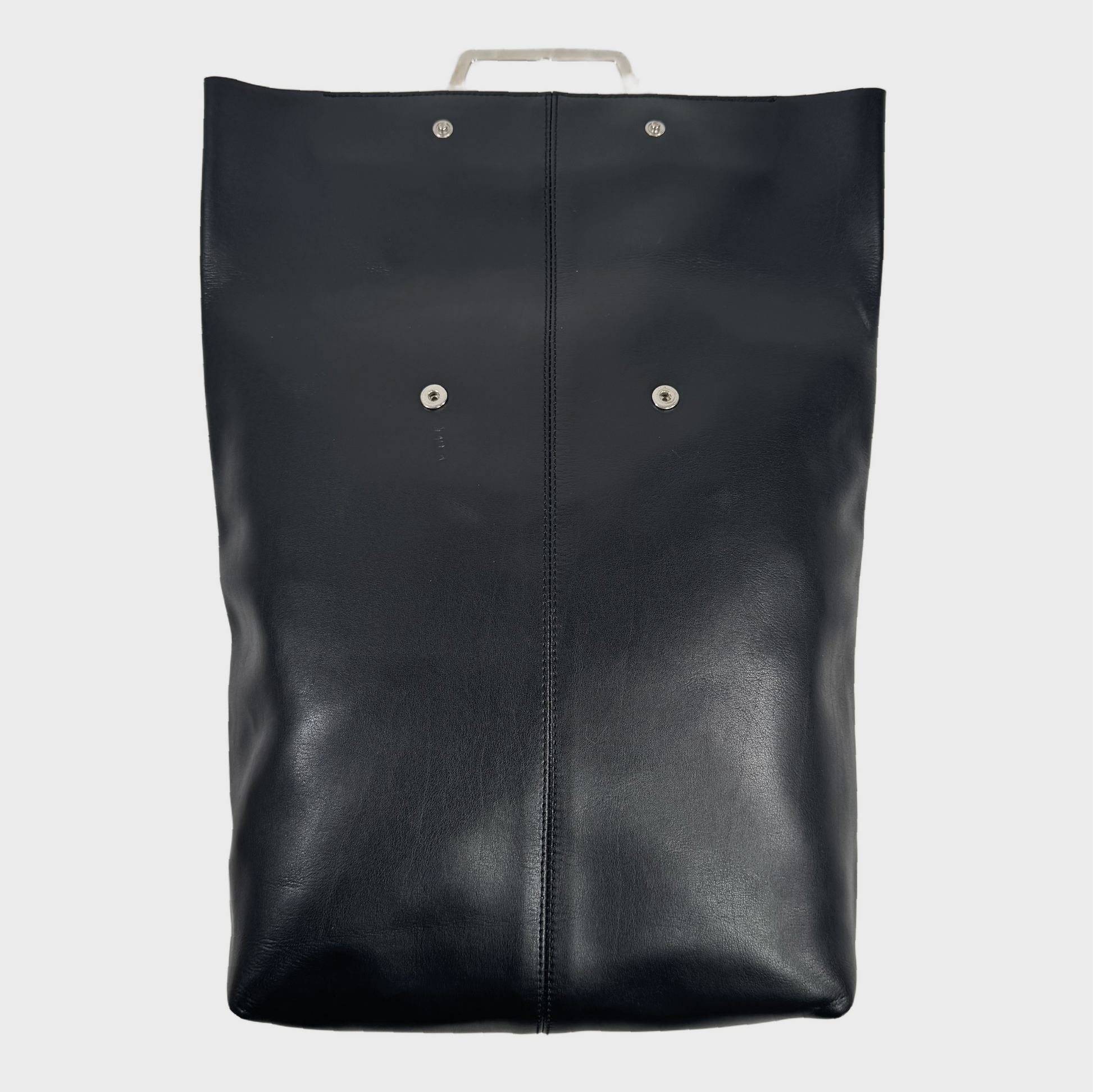MM6 Maison Margiela black & metal handle backpack 1stDibs
