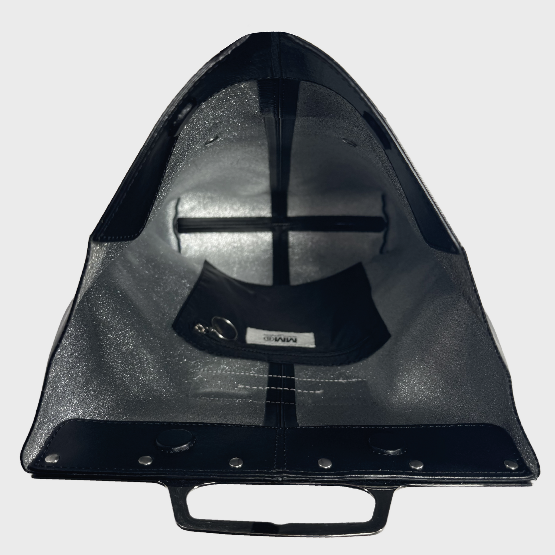 MM6 Maison Margiela black & metal handle backpack Etsy