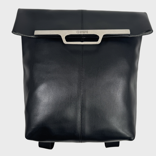 MM6 Maison Margiela black & metal handle backpack