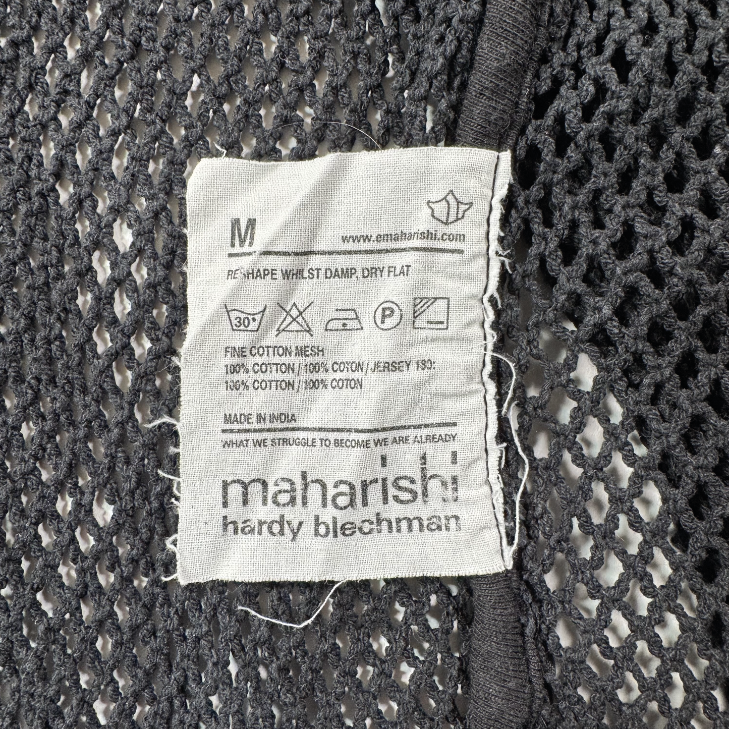 Maharishi vintage mesh zipper sweatshirt Tag Second Wave Vintage