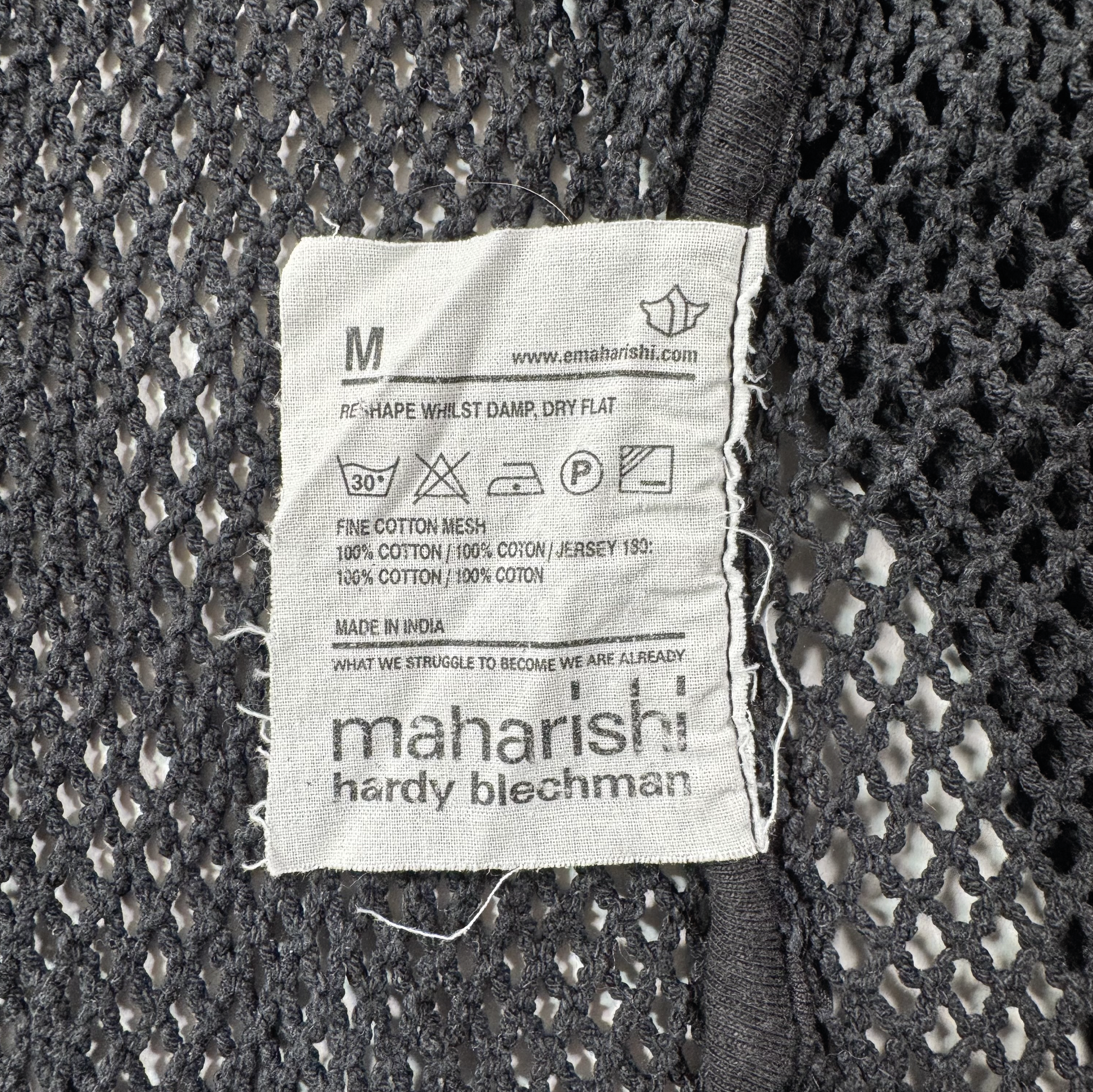 Maharishi vintage mesh zipper sweatshirt Tag Second Wave Vintage