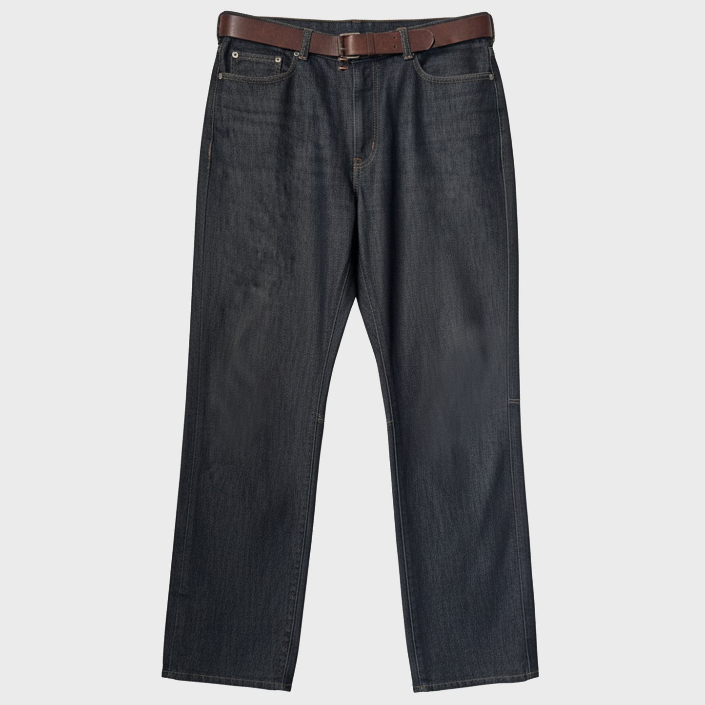 Neil Barrett Vintage Straight Denim Trousers With Integrated Leather Belt Gorpcore Techwear Technical Archive Ebay Etsy Grailed Constant Practice Hol Sales Vintage