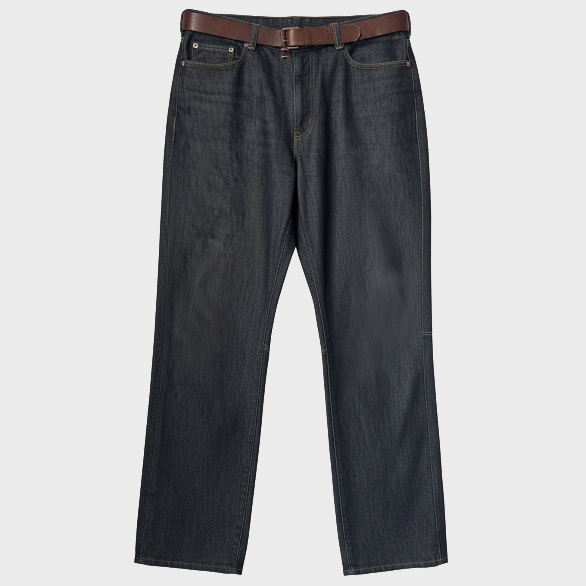 Neil Barrett Vintage Straight Denim Trousers With Integrated Leather Belt Gorpcore Techwear Technical Archive Ebay Etsy Grailed Constant Practice Hol Sales Vintage