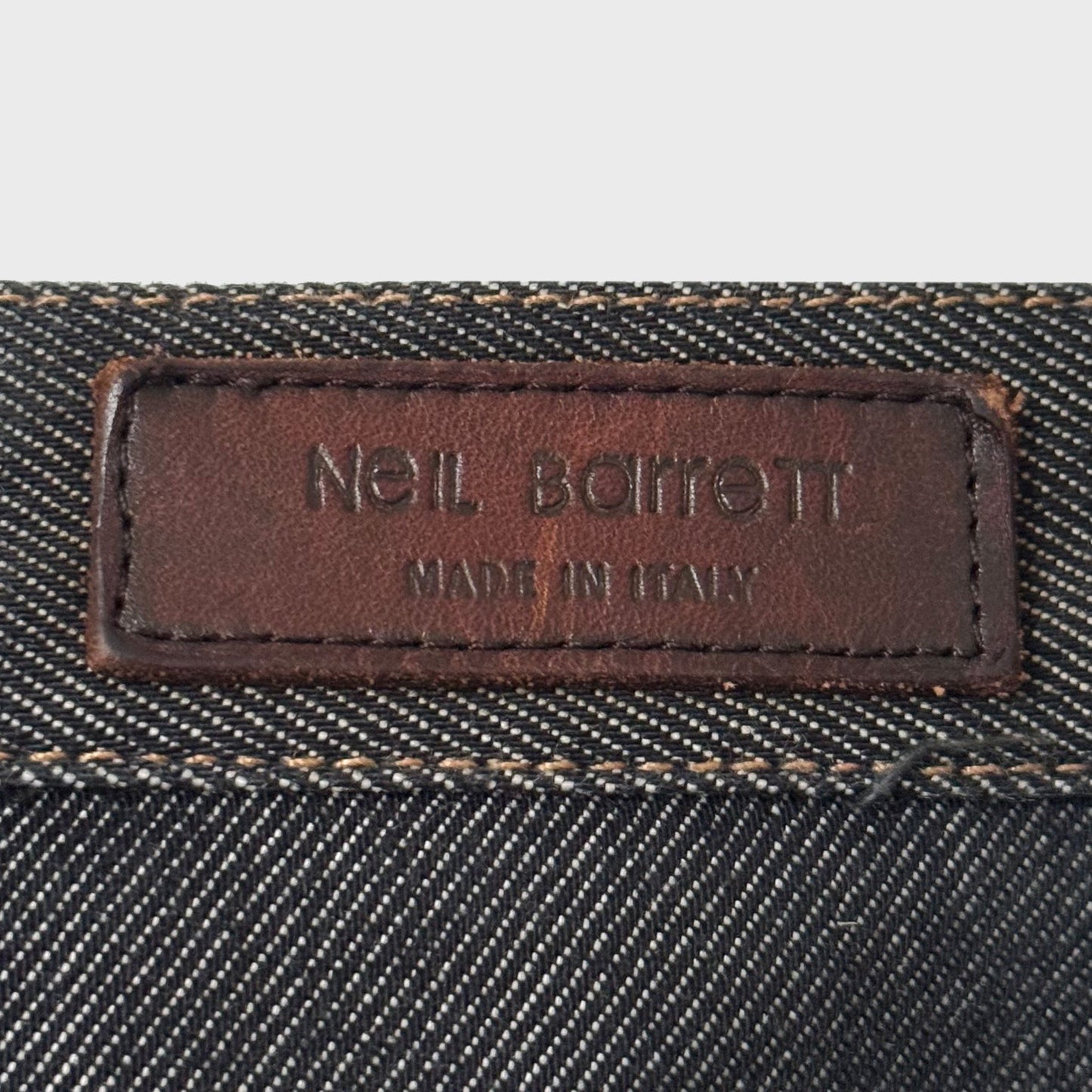 Neil Barrett Vintage Straight Denim Trousers With Integrated Leather Belt Gorpcore Techwear Technical Archive Ebay Etsy Grailed Constant Practice Hol Sales Vintage 4