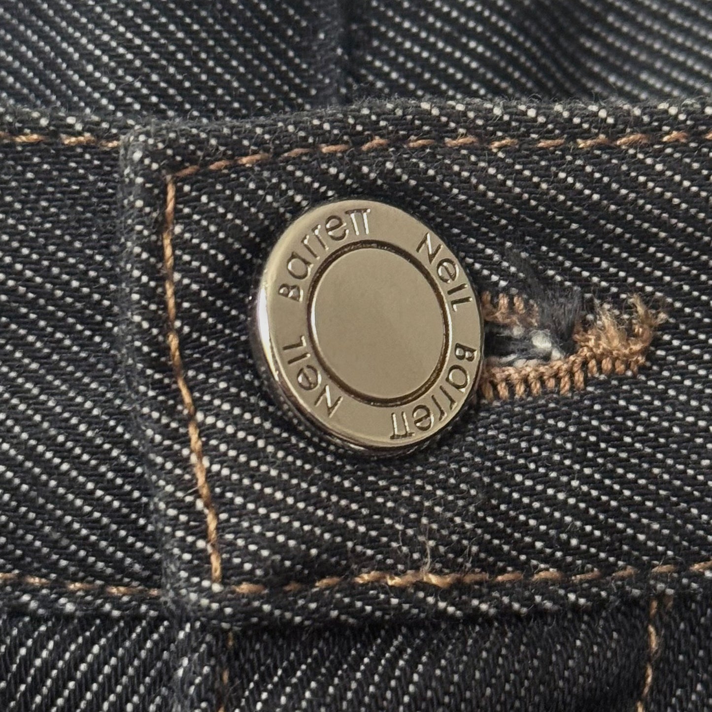 Neil Barrett Vintage Straight Denim Trousers With Integrated Leather Belt Gorpcore Techwear Technical Archive Ebay Etsy Grailed Constant Practice Hol Sales Vintage 5