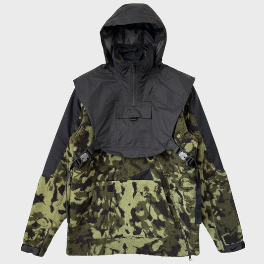 Nike MMW 2in1 Camo Fleece Asymetrical Technical Jacket Gorpcore Techwear Technical Archive Ebay Etsy Grailed Constant Practice Hol Sales