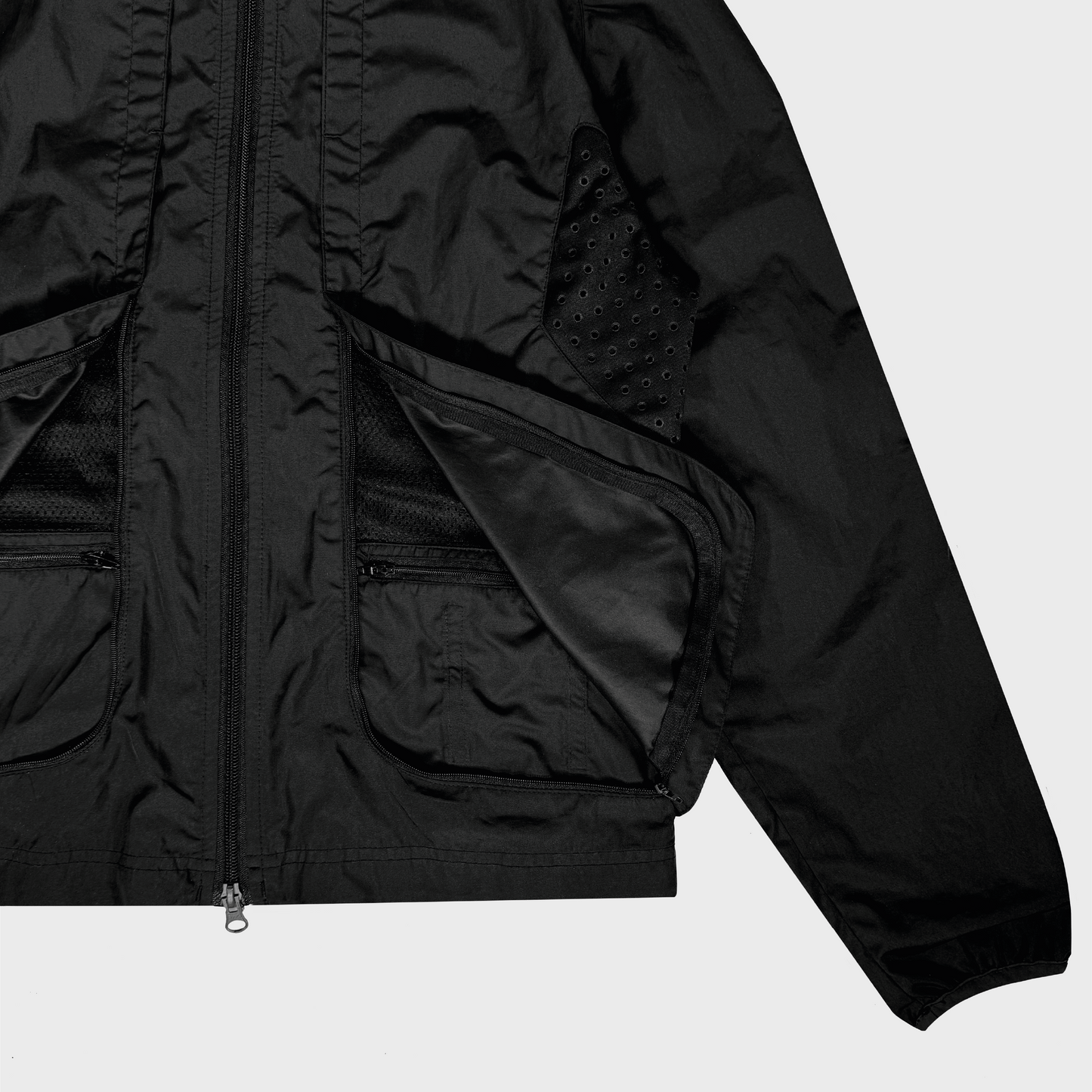 Nike Vintage Clima Fit Technical laser cutout running jacket Ebay