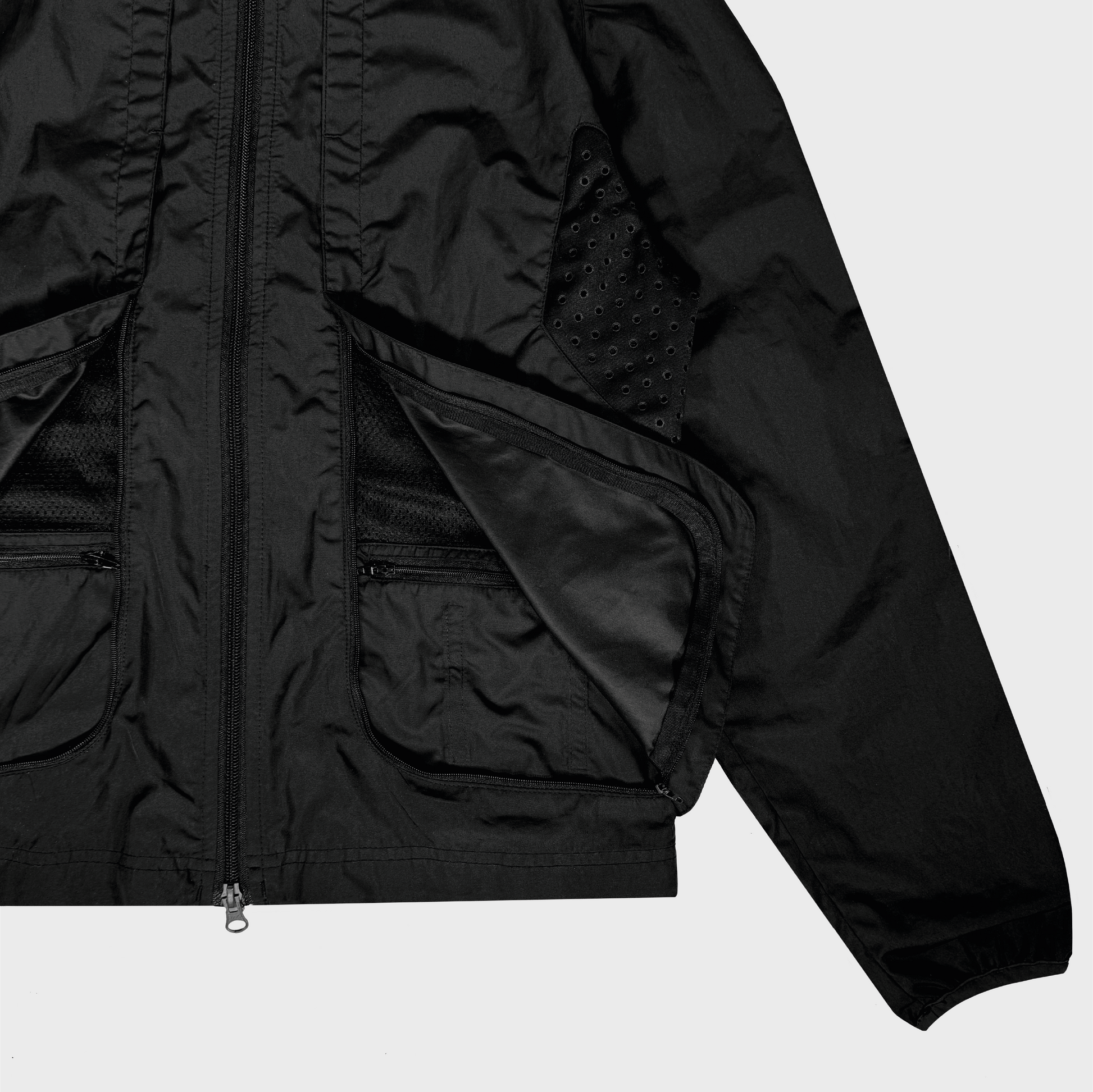 Nike Vintage Clima Fit Technical laser cutout running jacket Ebay