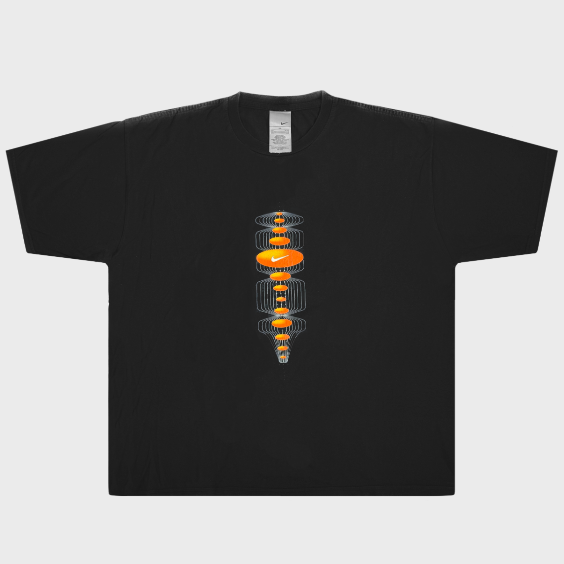 Nike White Label Futuristic Logo Printed Tee Inside Tag