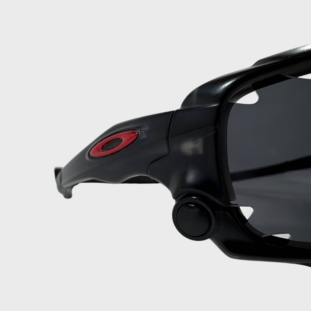 Oakley New Racing Jacket - Polished Black (Vented) / Black iridium (2012) Inside Tag