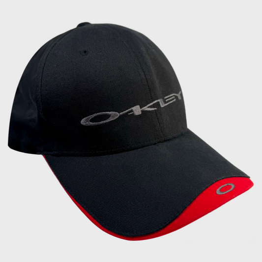 Oakley black & red coton racing cap Hol Sales