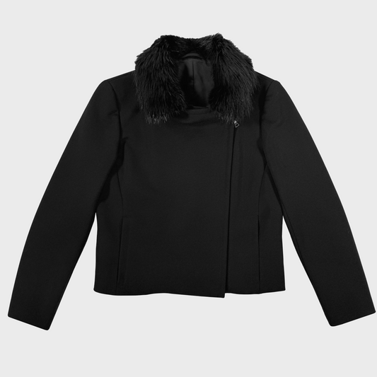 Prada Beaver Fur Collar Jacket Vestiaire Collective Vintage Miu Miu