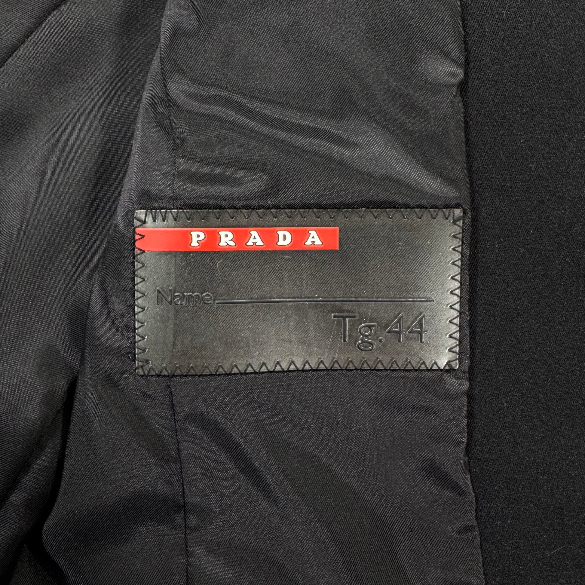Prada Beaver Fur Collar Jacket Vintage Inside Tag