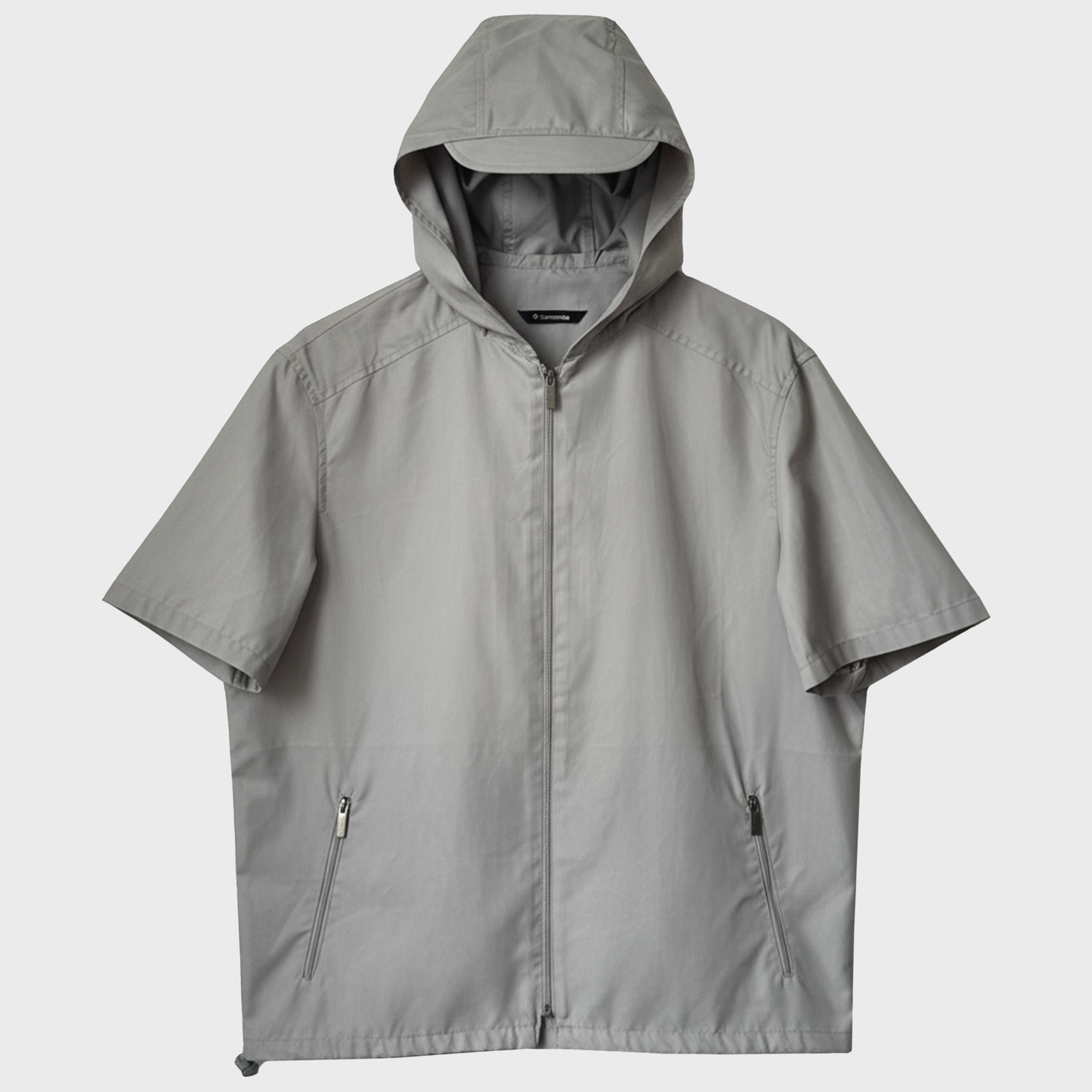 Samsonite Travel Wear Hooded Shortsleeve Zipped Rain Shirt / Jacket