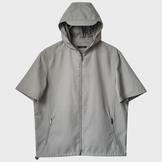 Samsonite Travel Wear Hooded Shortsleeve Zipped Rain Shirt / Jacket
